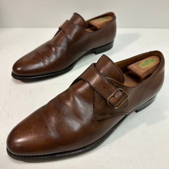 NEW HEELS Crockett & Jones x Brooks Brothers Single Monk Brown Made England 11 main image 11